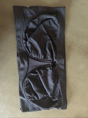 Rhonda Shear Black Seamless Bandeau Bra